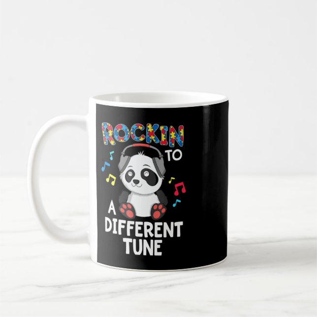 Rockin' To A Different Tune design. Put the puzzle Coffee Mug (Left)