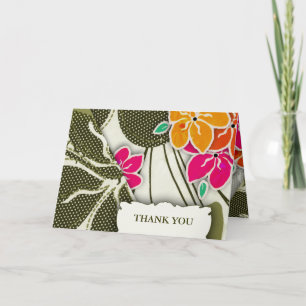 ROCKIN' TROPICAL HAWAIIAN THANK YOU CARD