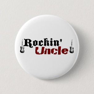 Rockin Uncle 6 Cm Round Badge