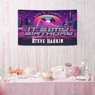 Rockin Vaporwave Party Banner