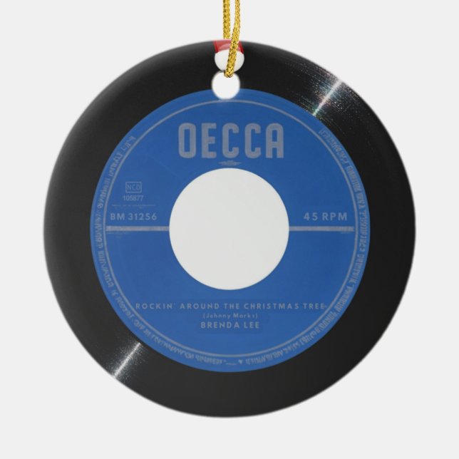 Rocking Around The Christmas Tree Xmas Ornament (Front)