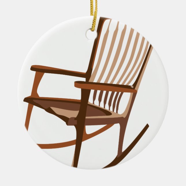 Rocking Chair Ceramic Tree Decoration (Front)