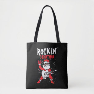 rocking christmas gift tote bag