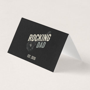 Rocking Dad Vintage Guitar Business Card