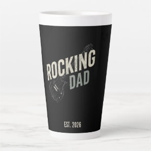 Rocking Dad Vintage Guitar Coffee Mug-Custom Latte Mug