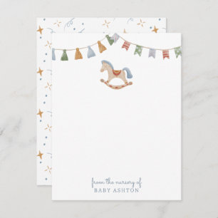 Rocking Horese, from the nursery of card