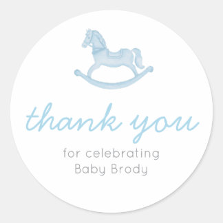 rocking horse baby shower craft sticker