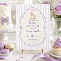 Rocking Horse Baby Shower Invitation