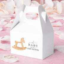 Rocking Horse Baby Shower Minimalist Baby Shower