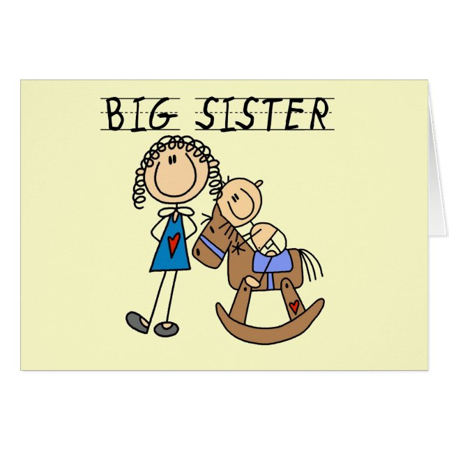 Rocking Horse Big Sister T-shirts and Gifts (Front Horizontal)