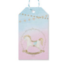 Rocking Horse Blue Pink Gender Neutral Baby Shower