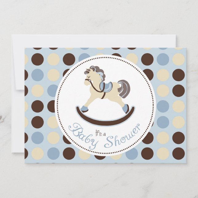 Rocking Horse Boy Invitation Card 2 (Front)