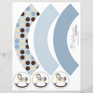 Rocking Horse Cupcake Wrapper