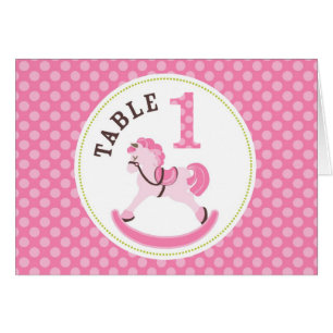 Rocking Horse Girl Table Card 1