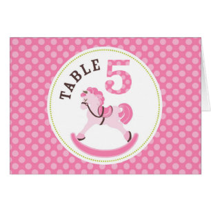 Rocking Horse Girl Table Card 5