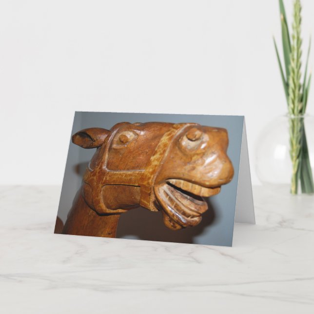 Rocking Horse Holiday Card (Front)