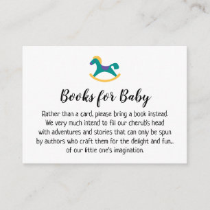 Rocking Horse Simple Book Request Insert Cards