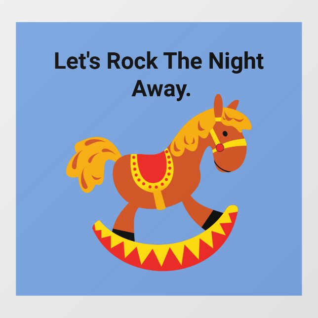 Rocking Horse Wall Decal (Sheet)