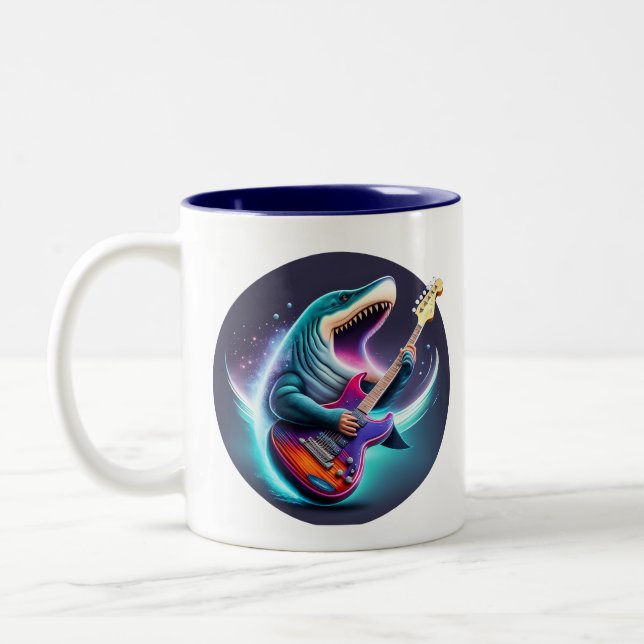 Rocking Megalodon Kid's Mug (Left)