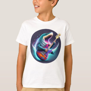 Rocking Megalodon Unisex Kid's T-Shirt