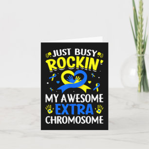 Rocking My Extra Chromosome World Down Syndrome Aw Card