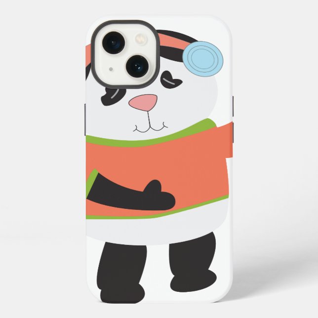 Rocking Panda Bear iPhone Case (Back)