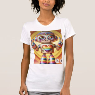 Rocking Retro Robot   T-Shirt