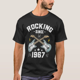 Rocking Since 1967 Vintage Rock Music Guitar 56th T-Shirt