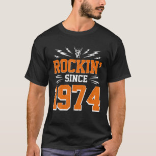 Rocking Since 1974 48Th Birthday Classic Rock Musi T-Shirt