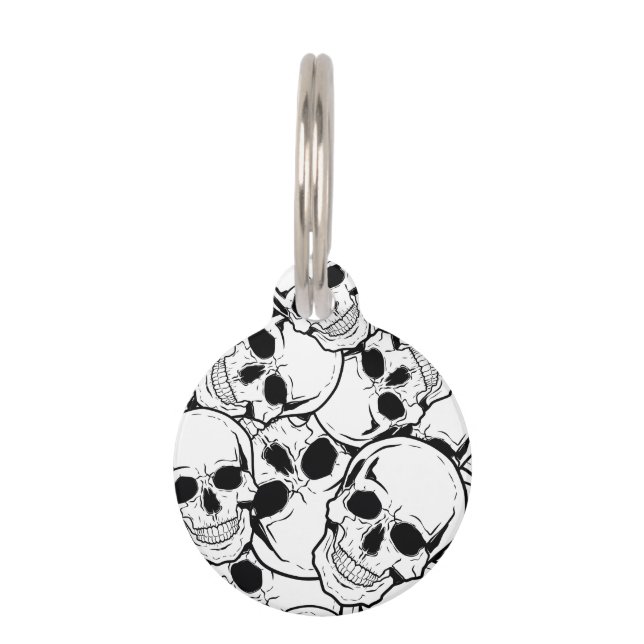 Rocking Skull Pet Tag (Back)