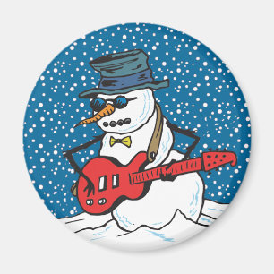 Rocking Snowman Magnet