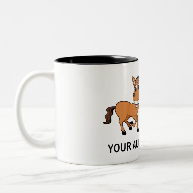 Rocking The Dog Mum Aunt Life Gift For Auntie Two-Tone Coffee Mug (Left)