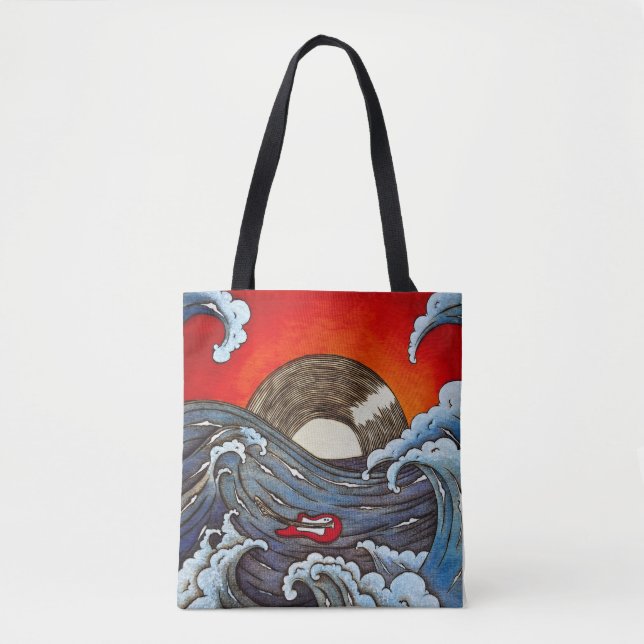 Rocking Waves Tote Bag (Front)