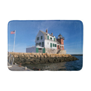 Rockland Breakwater Lighthouse, Maine Bath Mat