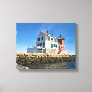 Rockland Breakwater Lighthouse, Maine Canvas Print