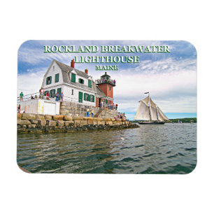 Rockland Breakwater Lighthouse, Maine Photo Magnet