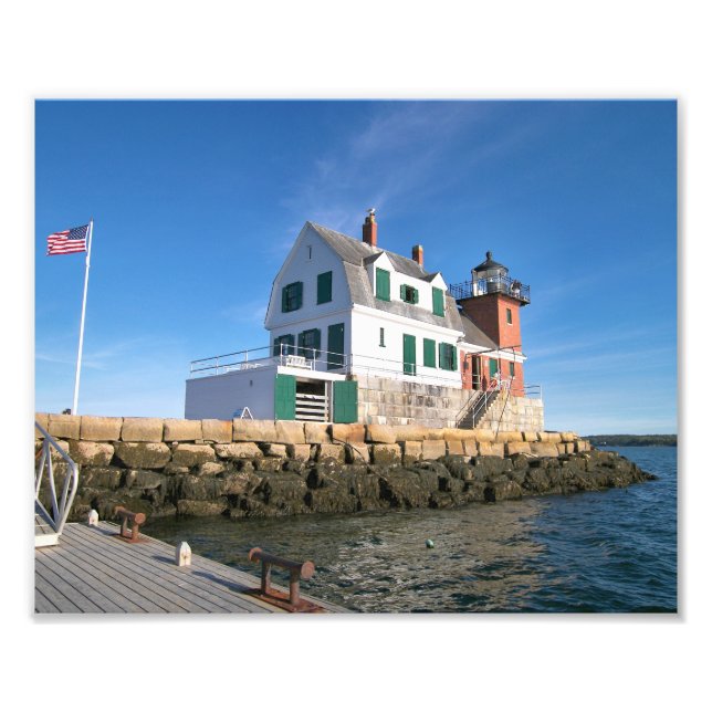 Rockland Breakwater Lighthouse, Maine Photo Print (Front)