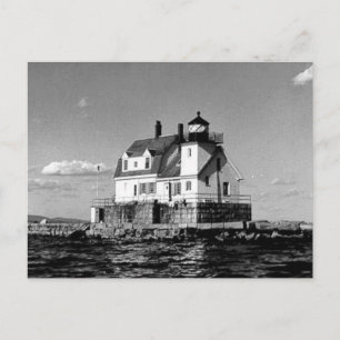 Rockland Harbour Breakwater Lighthouse Postcard