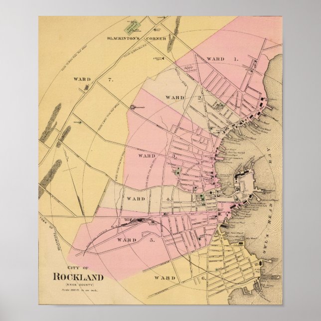 Rockland, Maine 1885 Poster (Front)