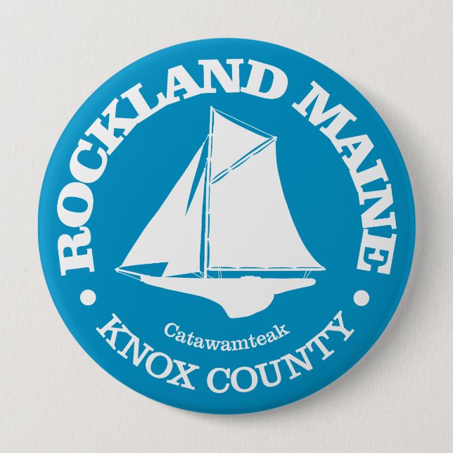 Rockland (sloop) 10 cm round badge (Front)