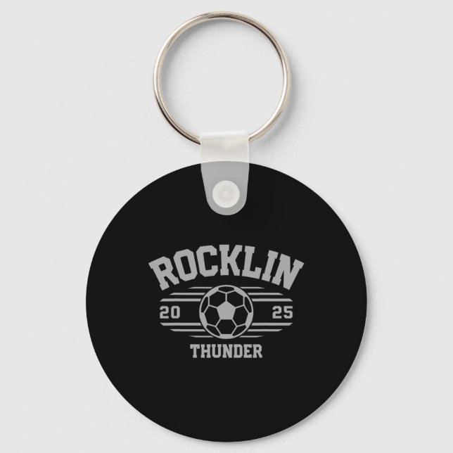 Rocklin Thunder Soccer Byll 2025 Hs  Key Ring (Front)