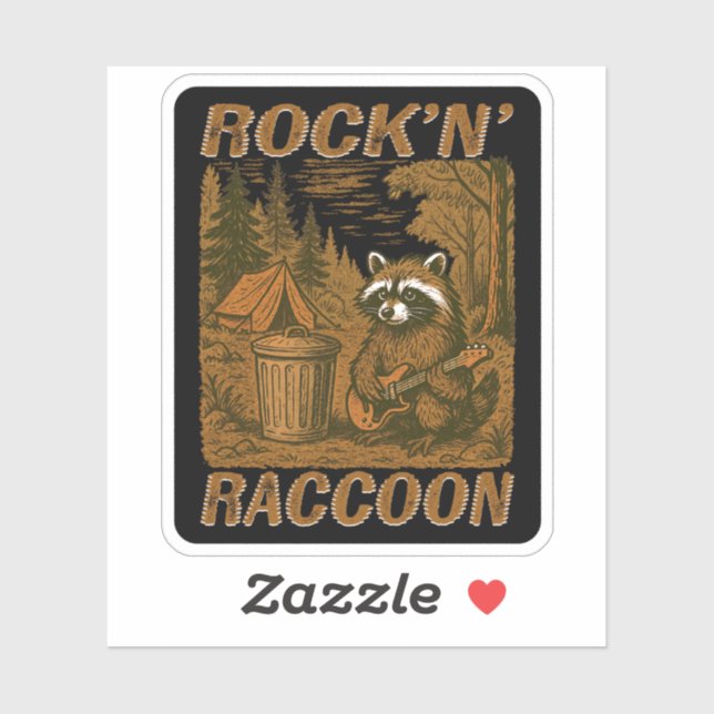 Rock'n’ Racoon Black (Sheet)