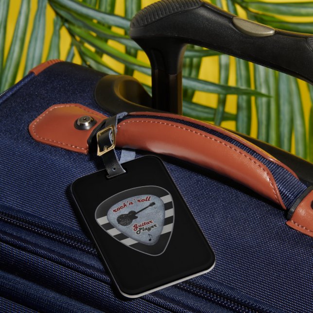 rock'n' roll forever luggage tag (Front Insitu 1)