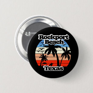 Rockport Beach Texas 6 Cm Round Badge