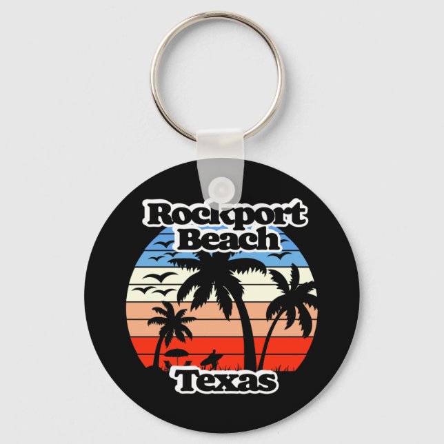 Rockport Beach Texas Key Ring (Front)