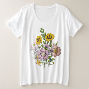 Rockroses Plus Size T-Shirt