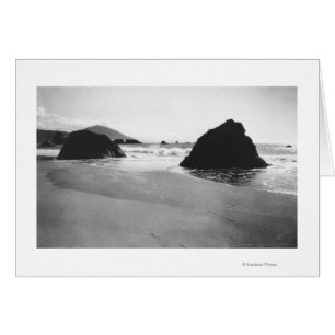 Rocks along Beach at Port Orford, Oregon