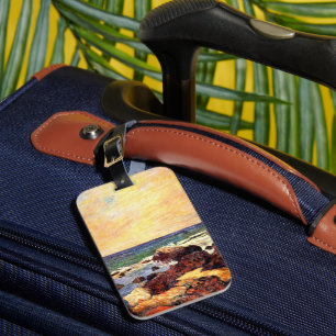 Rocks and Sea by Paul Gauguin, Luggage Tag