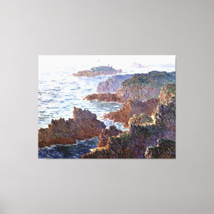 Rocks at Belle-Isle, Port-Domois Canvas Print