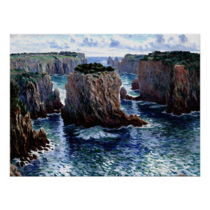 Rocks at Port-Goulphar, Belle-Île Poster